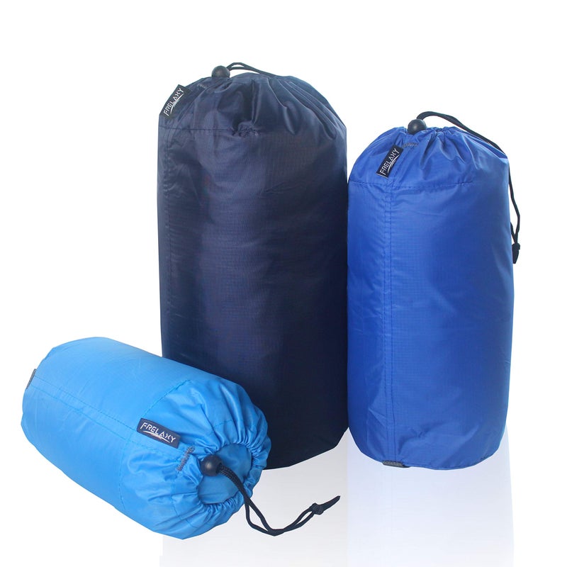 Frelaxy Stuff Sack Set 3-Pack (3L&5L&9L), Ultralight Ditty Bags with Dust Flap for Traveling Hiking Backpacking â€¦ - Image 1